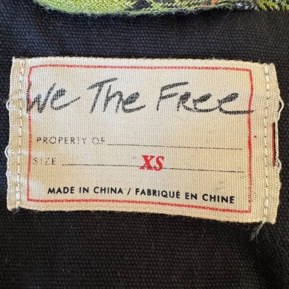 We The Free Green Plaid Wool Blend You Wish Flannel Shirt Tunic Size Extra Small - Picture 8 of 13